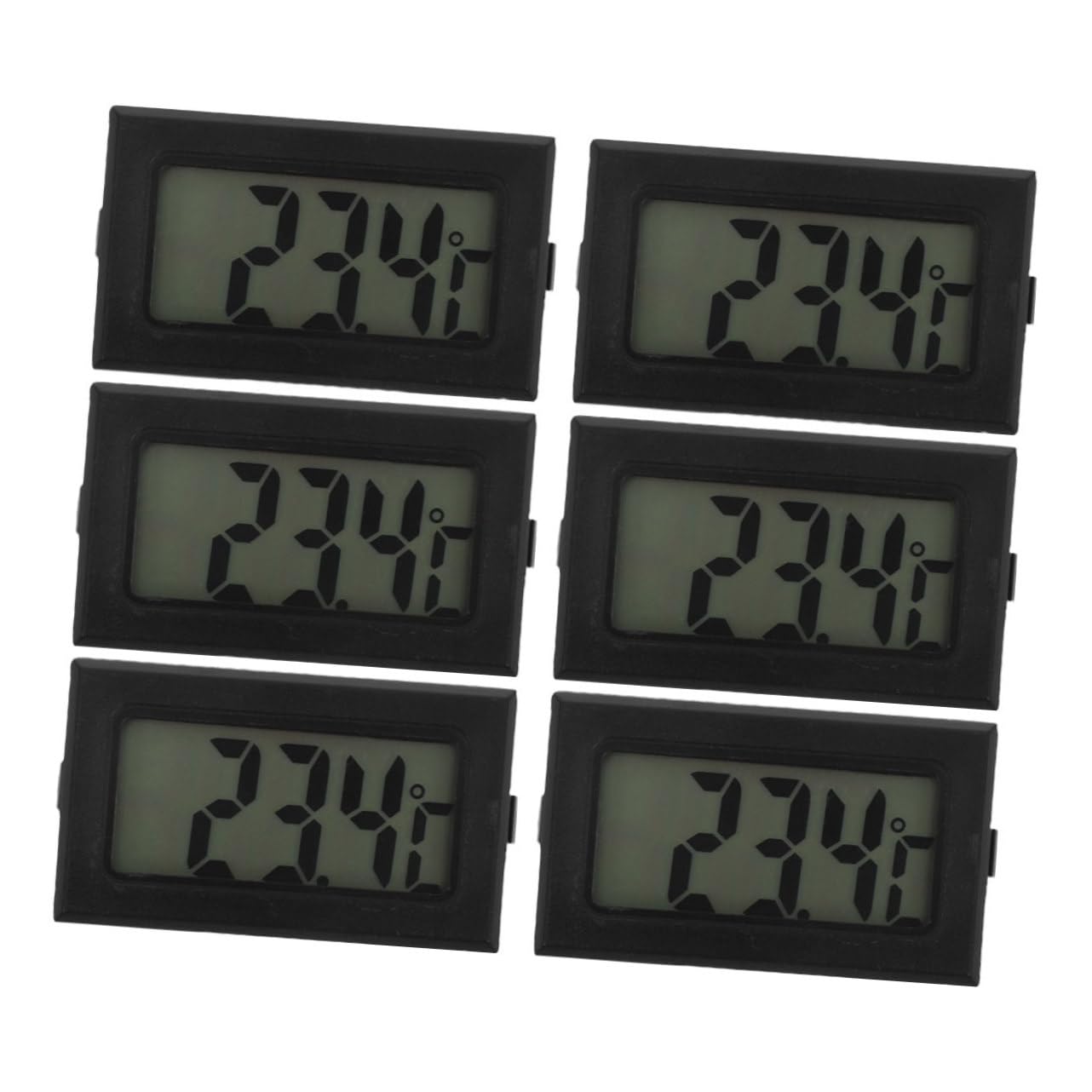 Levemolo 6pcs Digital Thermometer for Use Accurate Measurement with Display for Greenhouse Monitoring Industrial Environments