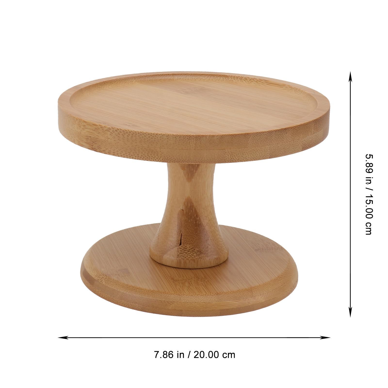 BESPORTBLE Présentoir à Gâteau en Bois et Verre Couvercle Élégant, Plateau Simple et Pratique, pour Présenter Desserts et Pièces Montées Lors D'événements