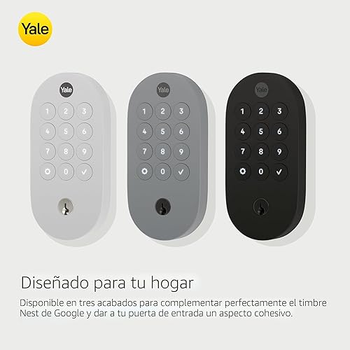 Miniatura 6 de Yale Cerradura inteligente con llave negra mate con Google Matter, YRD510-MT1-BLK