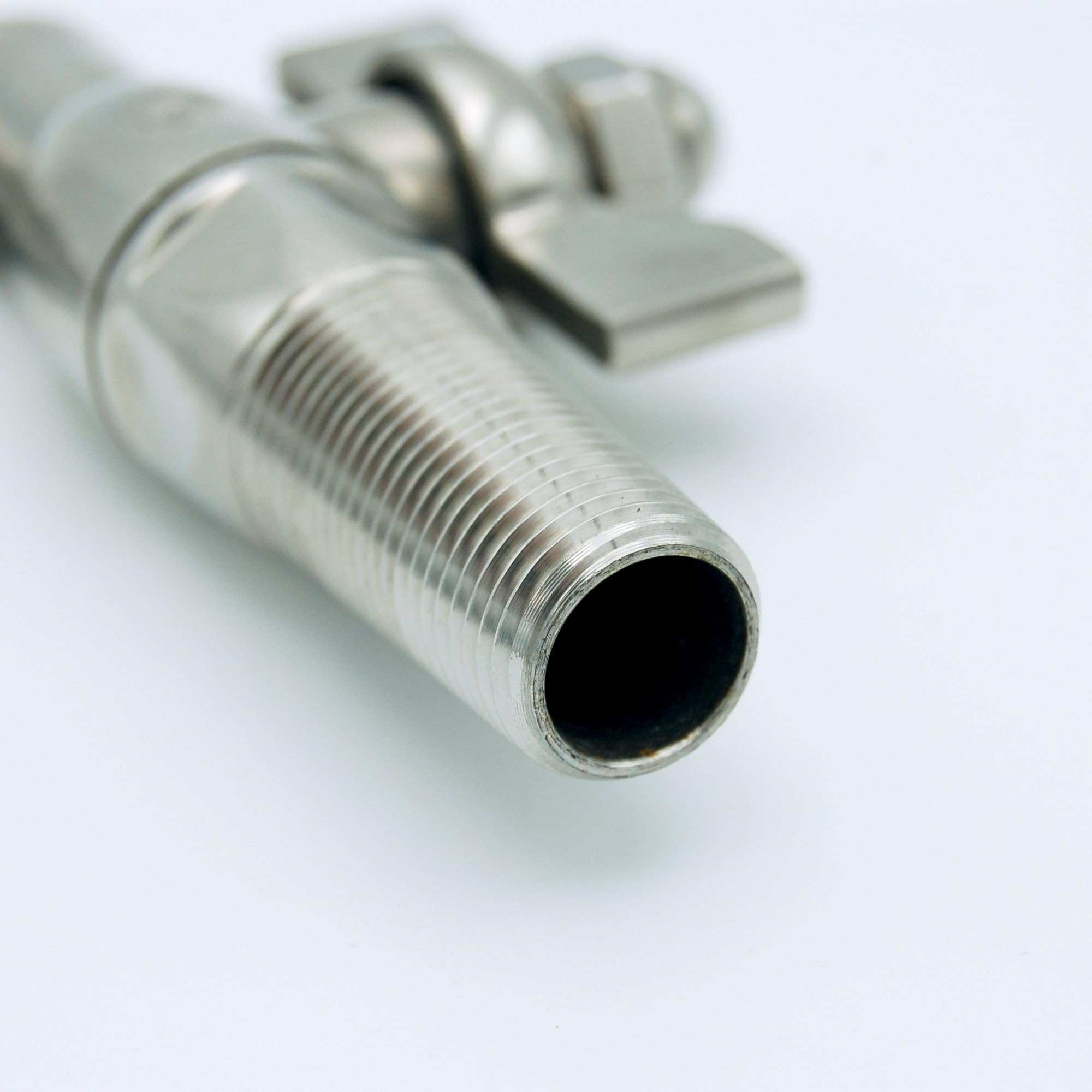 GRIFO ESFERA BARRIL 1/2" ACERO INOX. PARA BODEGA ROSCA CÓNICA