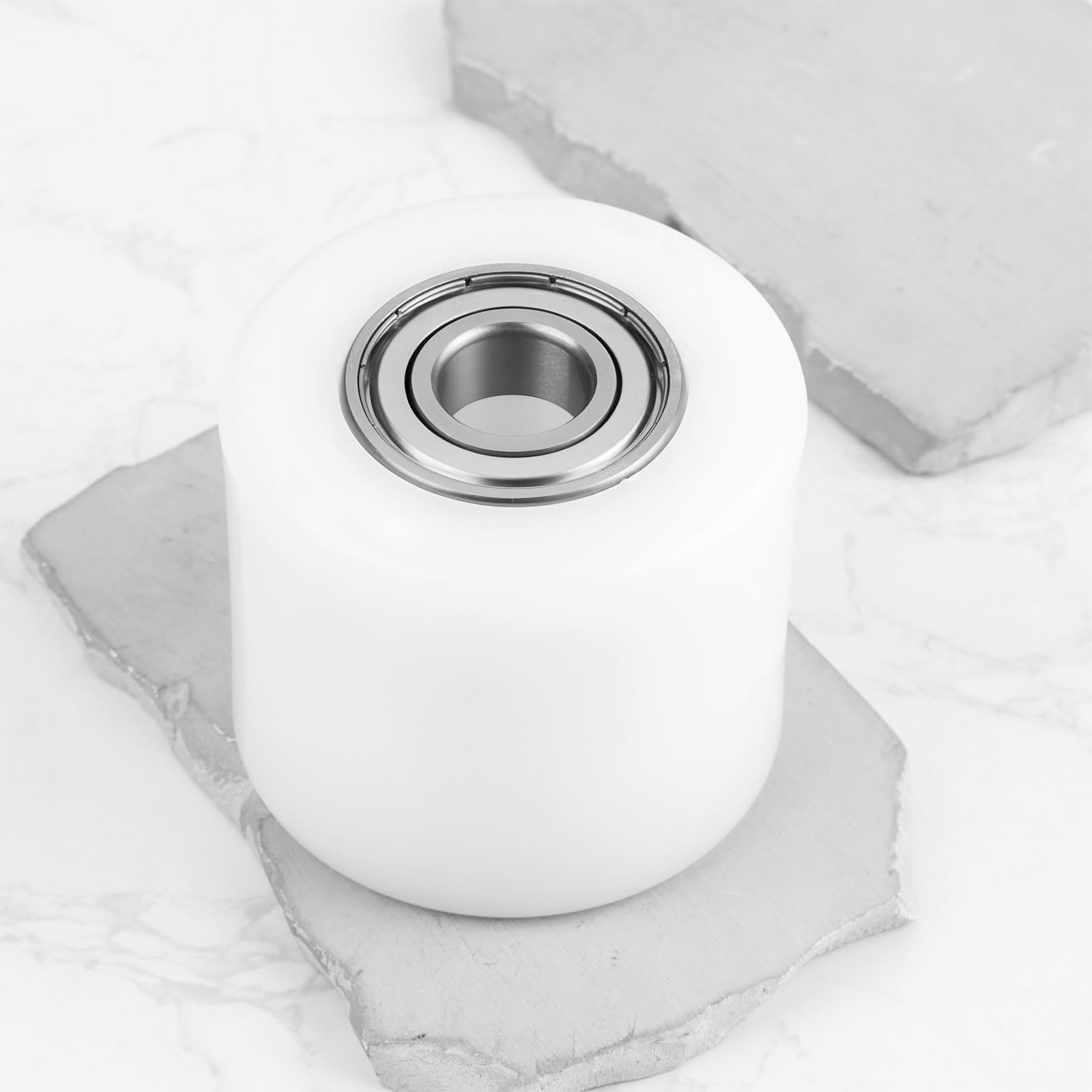 ECSiNG Roulement à Rouleaux en Nylon pour Transpalette 80 X 70 Mm Alésage de 20 Mm pour Transpalettes à Double Rouleaux