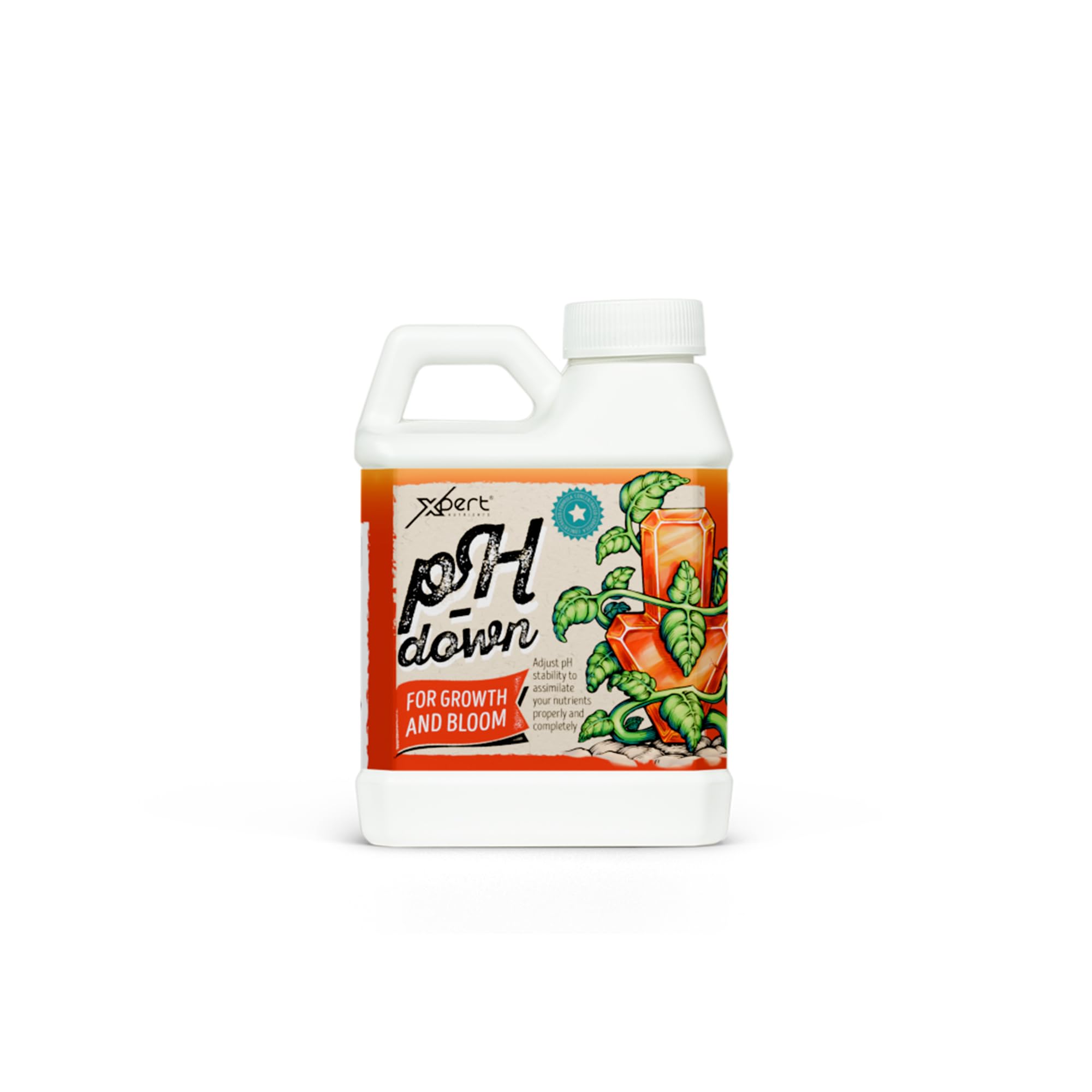 Xpert Nutrients Ph Down (250ML) - Decreases pH Levels for Growth and Bloom Phase, For Any Type of Substrate And For Any Type of Culture