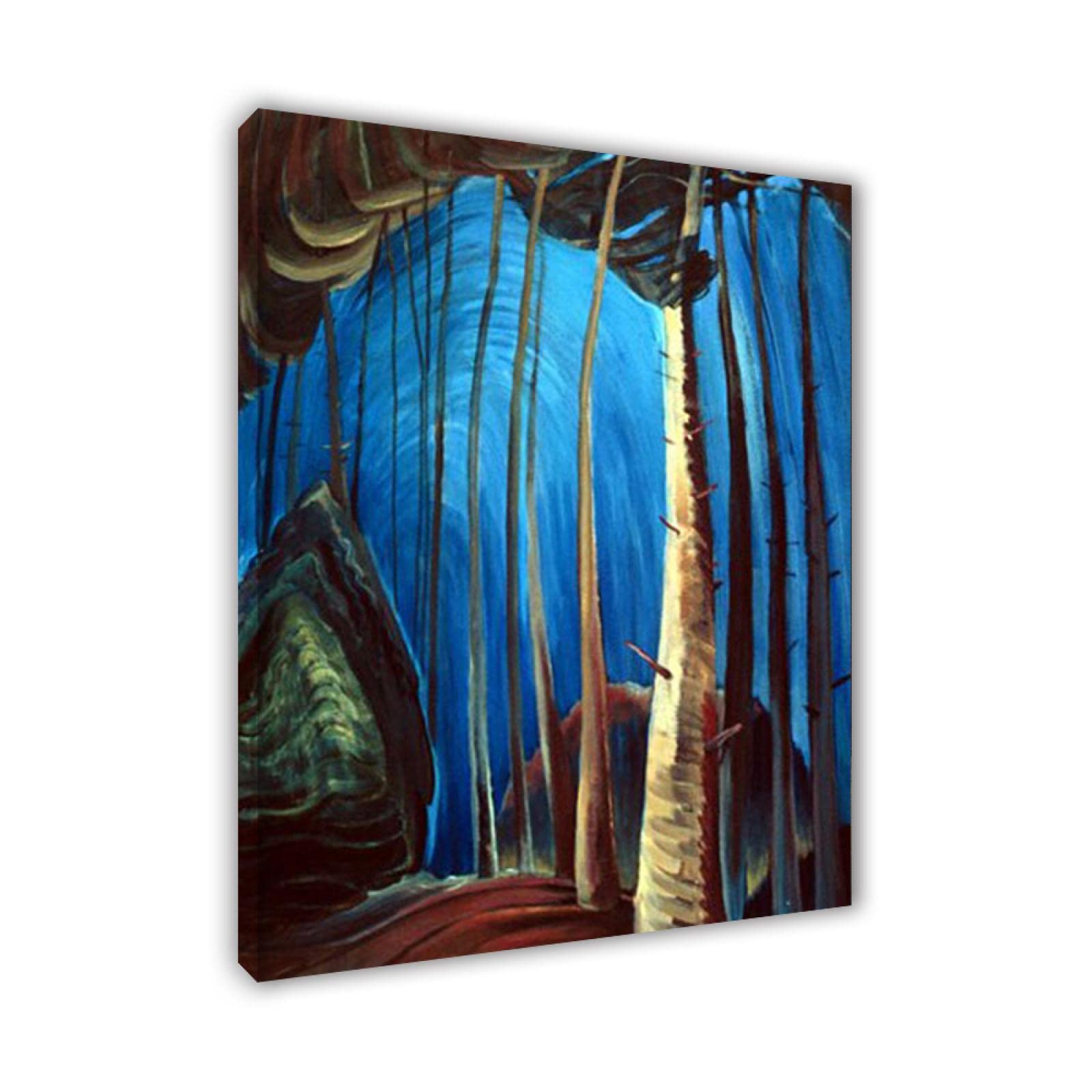 Emily Carr Pintura Reproducción de Carteles Cuadro en lienzo-impresión Obras de Arte-listo para colgar Cuadros famosos impreso sobre lienzo(Cielo azul)60x85cm(24x33in)Enmarcado
