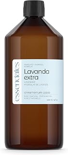 Essenciales - Hidrolato de Lavanda Extra Bio, 100% Puro y Natural, 1 Litro | Hidrolato Lavandula Angustifolia