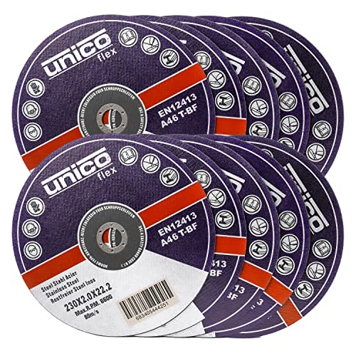 Lot 25 Disques Tronçonner Métal 230 Mm X 2.0 Mm IPOTOOLS - Coupe Acier Inox Aluminium Fer - Extra Fin