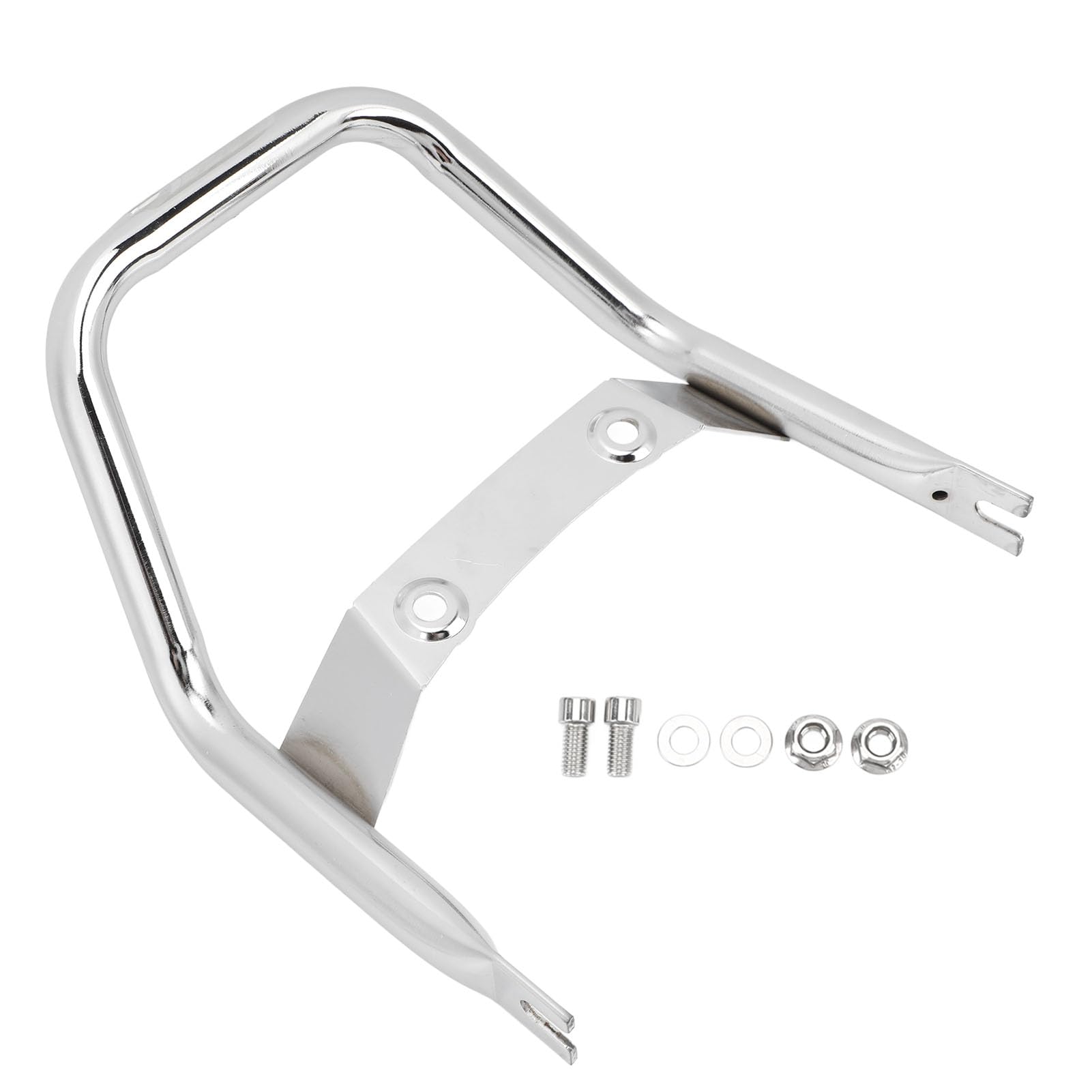Generic Motorrad-Beifahrergriff für Monkey 125 2018–2023, Eisen, Silber, VEHICLE_RAIL, Sicheres Fahrerlebnis