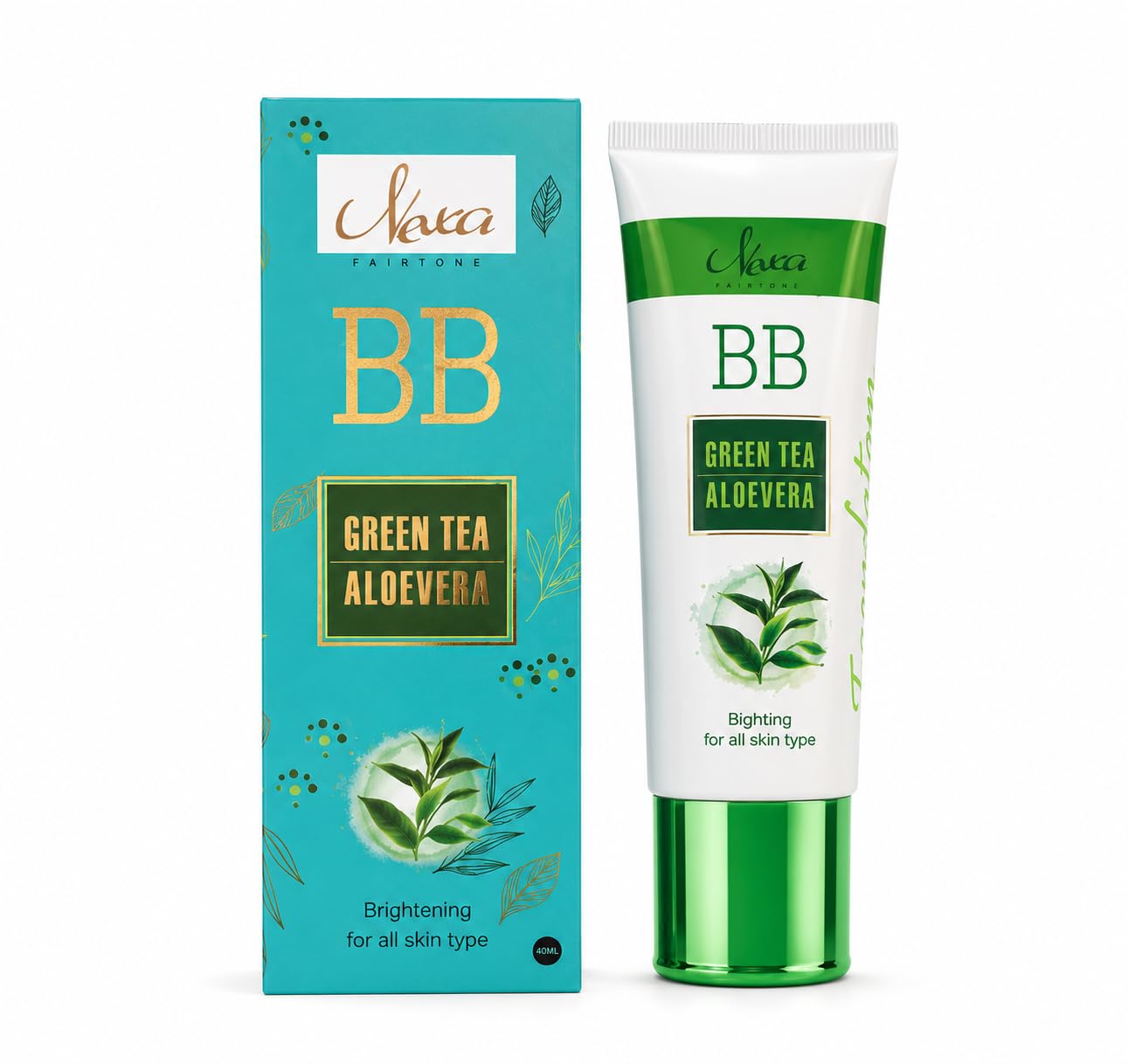 Green Tea Aloe Vera BB Cream for Face | Brightening & Skin Tone | Lightweight Natural Coverage Makeup Base | Hydrating Moisturizing Face Cream for All Skin Types-image-25