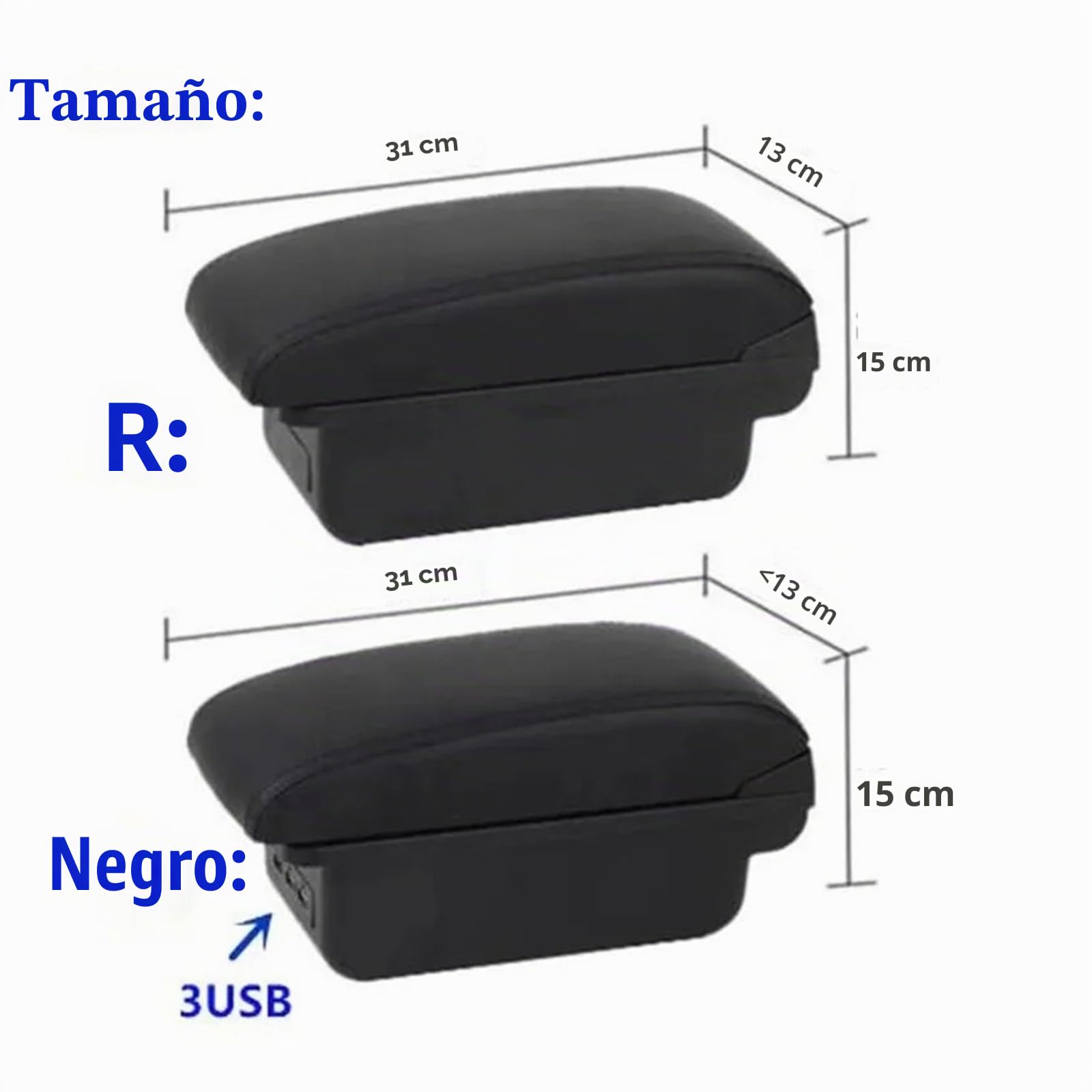 para Seat para Ibiza III 6j 6L 2001-2003 2004 2005 2006 2007 2008 Caja Almacenamiento Reposabrazos Coche Accesorios Actualización Dedicados Reposabrazos Central(A 1 Red Line No USB)