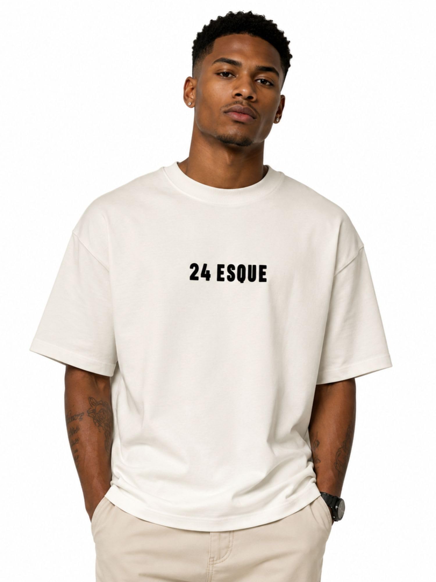 | Statement Edition Oversized T-Shirt | 100% Cotton | Unisex Relaxed Fit Streetwear Tee | Minimal Graphic Casual T-Shirt
