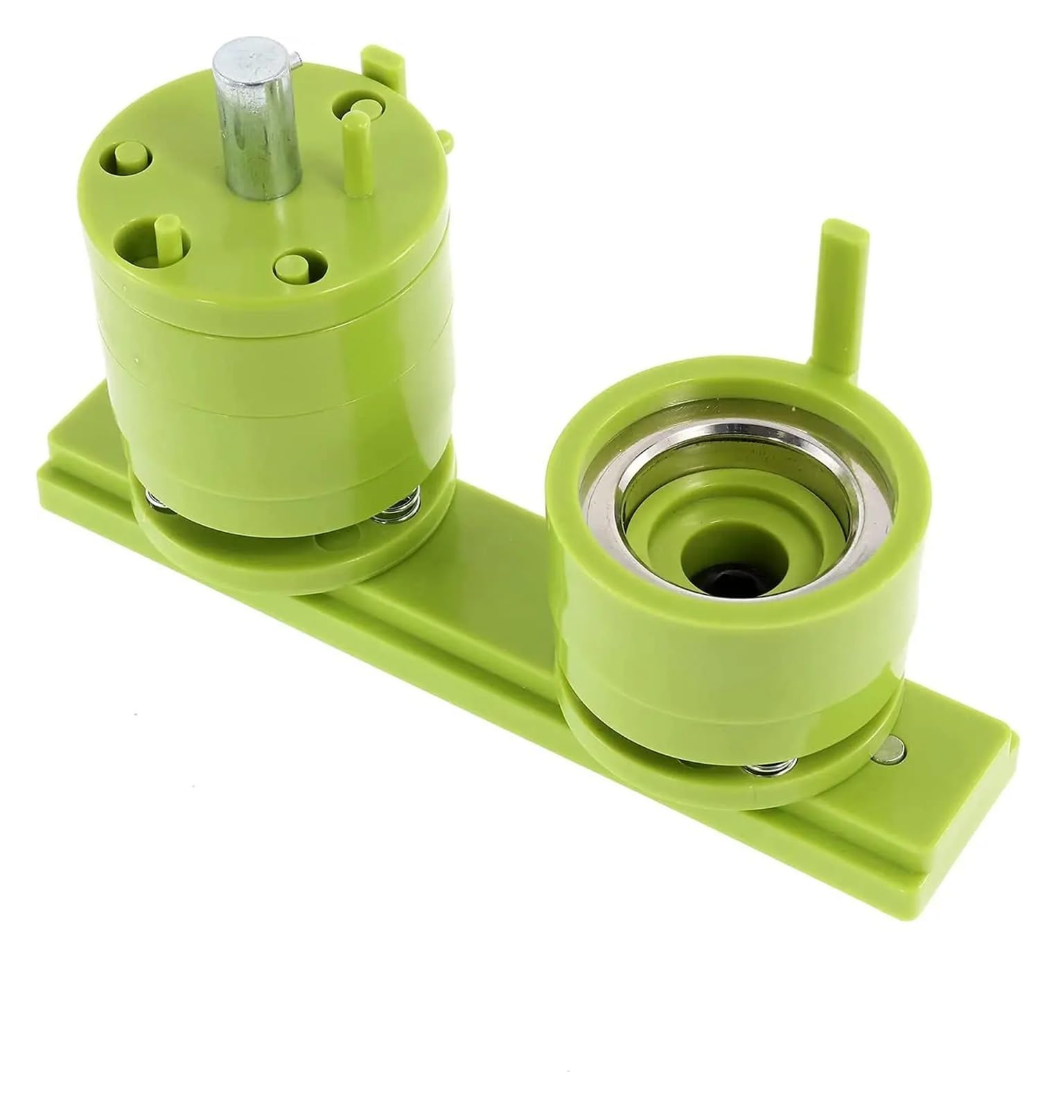 Machine à fabriquer des Badges de 25 à 58 mm, Presse à Boutons remplaçable, Presse à poinçonner for Badges Ronds et en Forme de cœur pour des créations Artisanales personnalisées(Green,32mm)