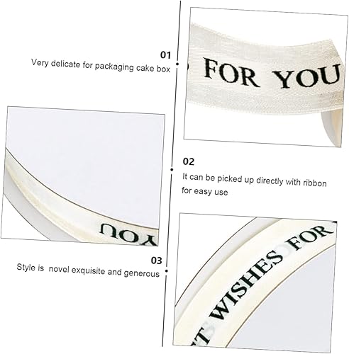 Miniatura 7 de SEWACC 1 rollo de caja para hornear tartas, cinta, adorno, regalos, cinta metálica, arte, cinta de coser, cinta de organza para envolver regalos,