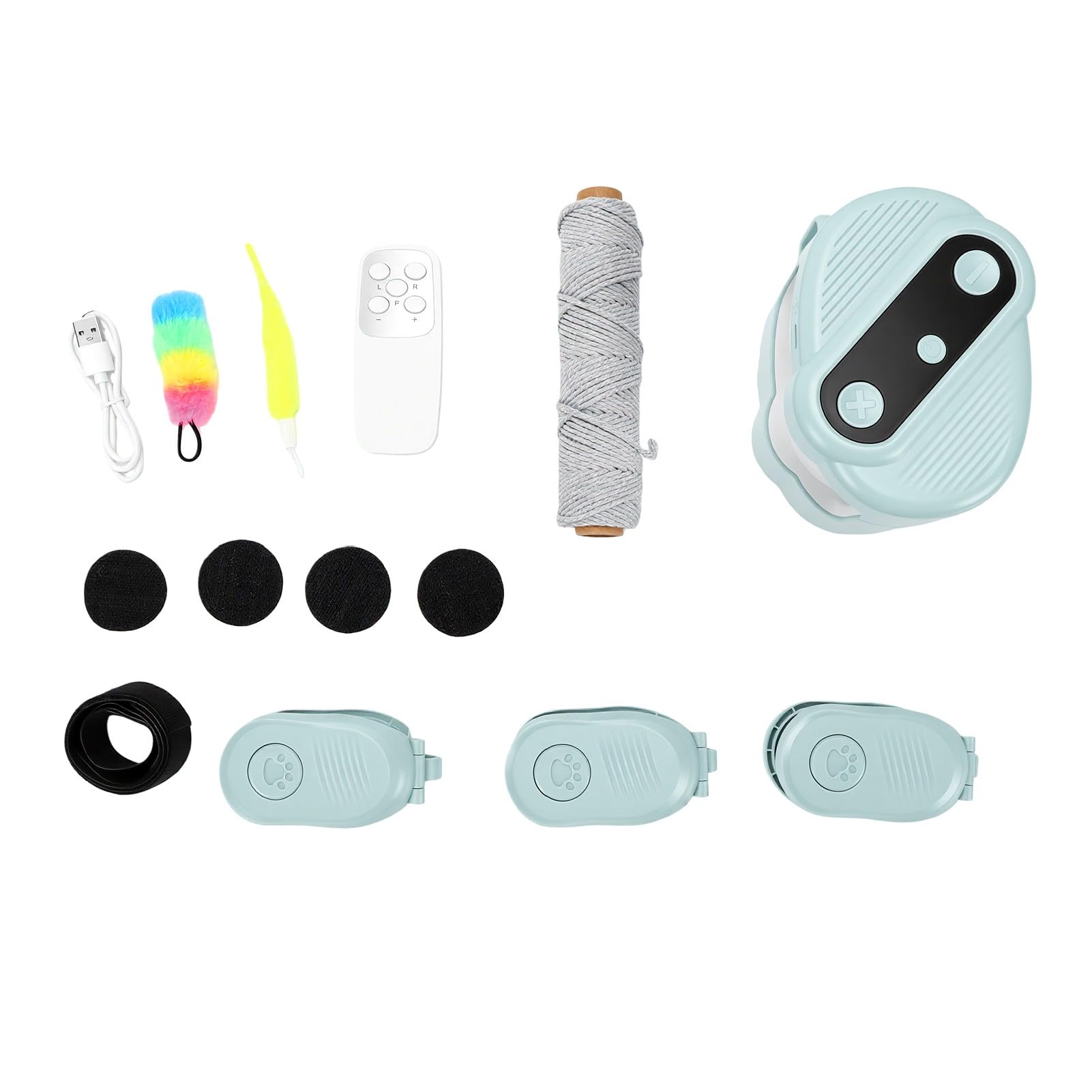 Dpofirs Juguete Interactivo para Perseguir Gatos, Juguete Electrónico Inteligente para Gatos con Control Remoto para Jugar en Casa (Green)