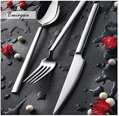 Silverware set by Olinda Silverware set 20 pc Service for 4 18/10 Stainless