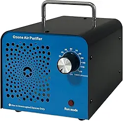 Gerador de Ozônio LRNRSUU 2.000 mg/h, Purificador de Ar para Eliminação de Odores, Cobertura de até 370 m², para Casa, Porão, Escritório, Carro, Fumo, Odores de Animais
