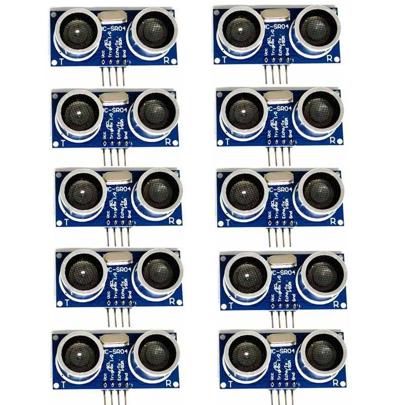 10pcs HC-SR04 Ultrasonic Sensor Ranging Module GPIO,IIC,I-Wire,UART 2.8-5.5V Distance Sensor