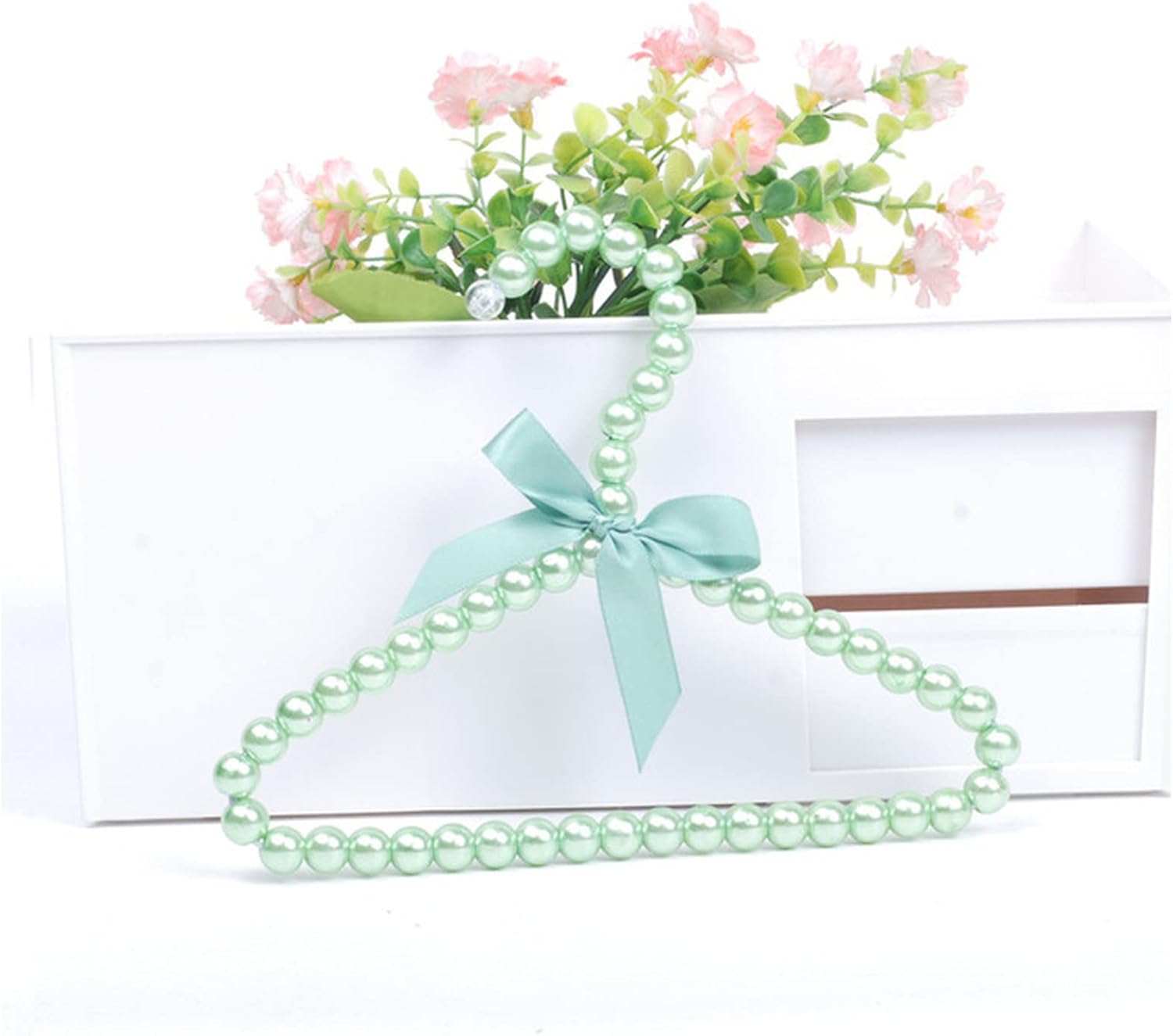 ハンガー 5PCS/セットハンガーペットパールプラスチックハンガー服を着たペットドッグミニハンガーワードローブコートラック 木製ハン