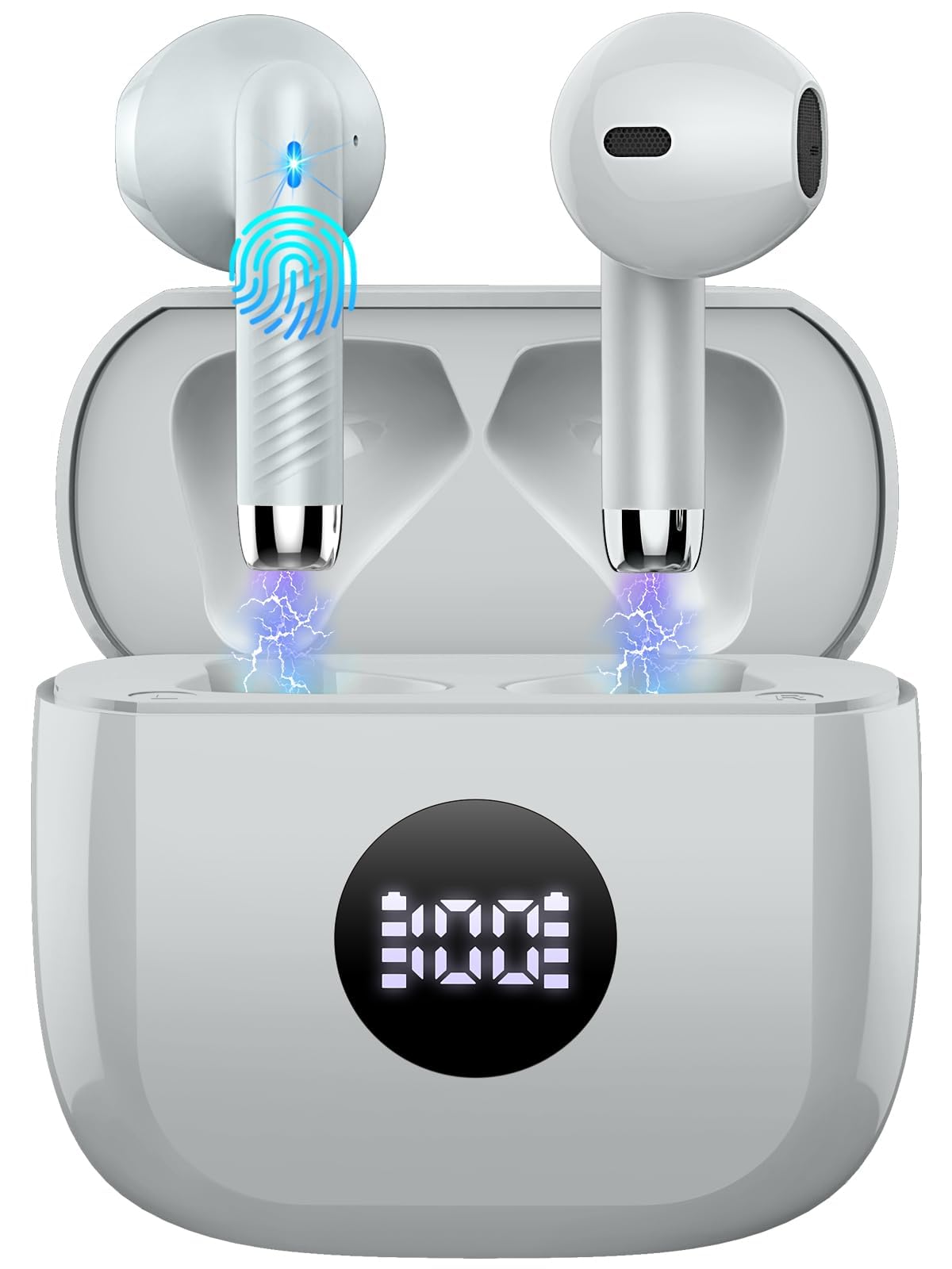 JxrevBluetooth 5.3 Wireless Earbuds Fast Charging USB-C