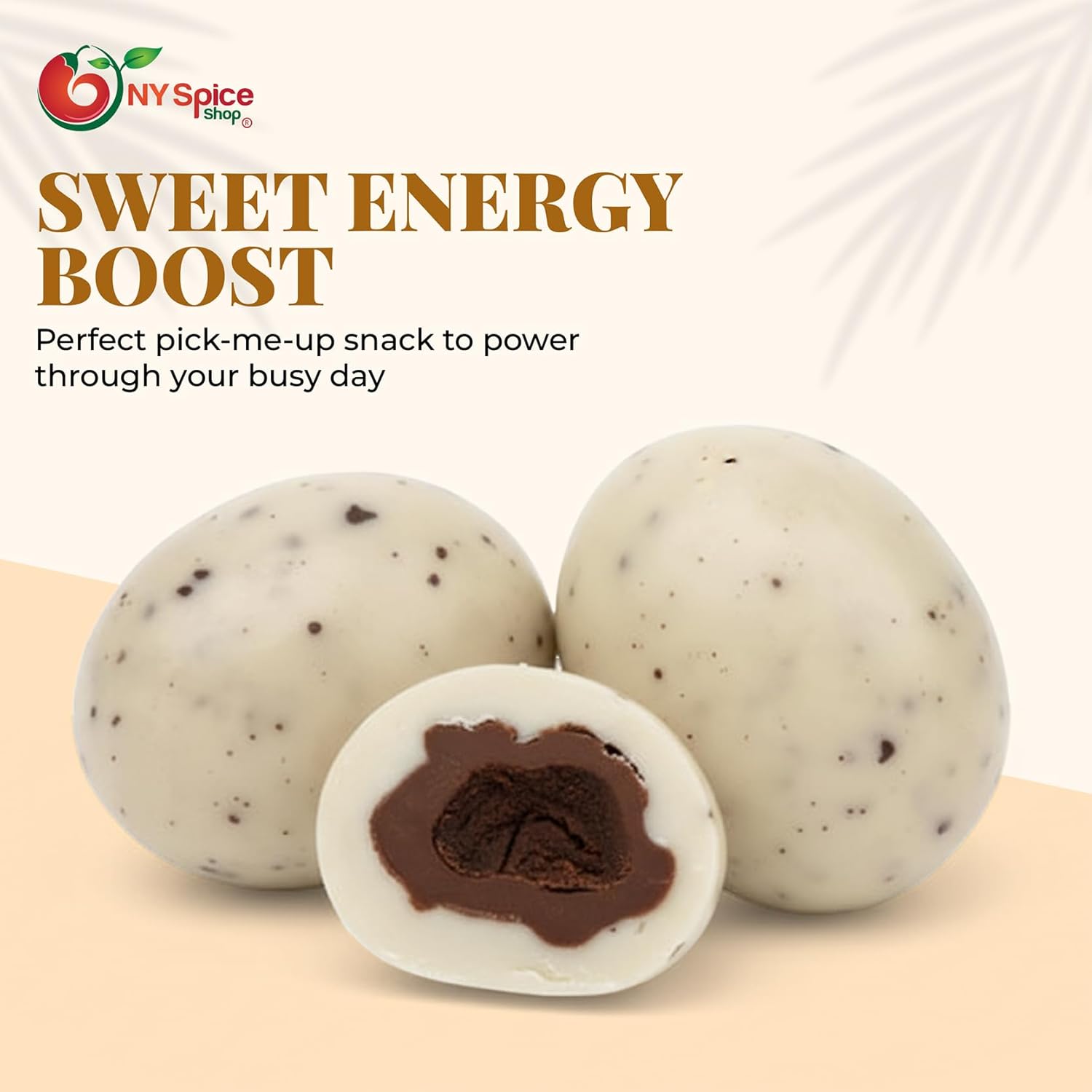 NY Spice Shop Coffee & Cream Espresso Beans - 3 Pound Bulk Chocolate Espresso Beans Candy - Party Favor Coffee & Cream Snacks Candy Gift, Stocking Stuffers & Holiday Treats