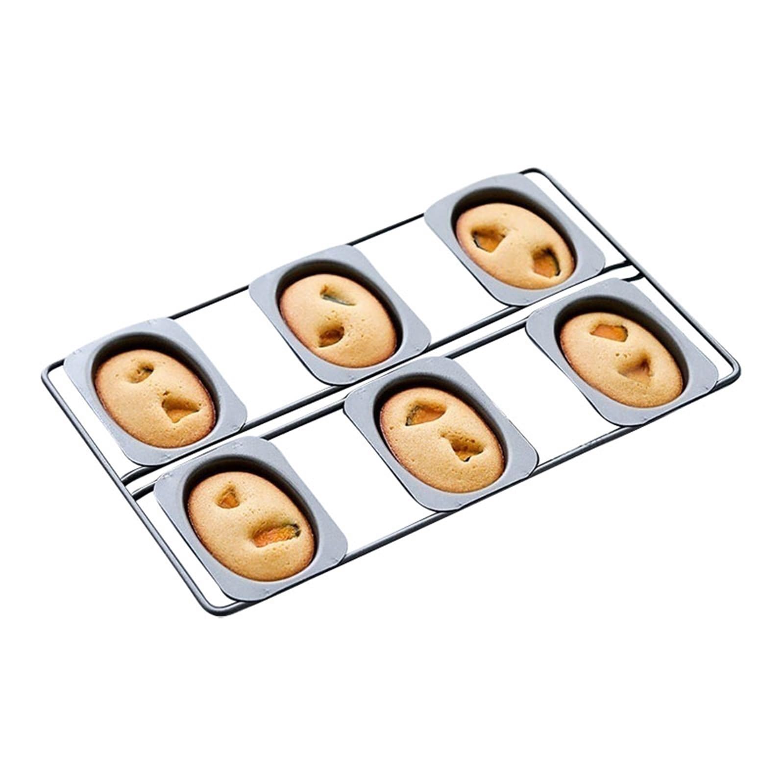 Teglia Per Brownie Con Divisor In Acciaio Al Carbonio Stampo Per Muffin Antiaderenti Multifunzionali Teglia Muffin Da Forno(B)
