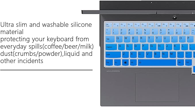Funda de silicona para teclado Lenovo Legion 5 Series 15.6-17.3 pulgadas miniatura 8