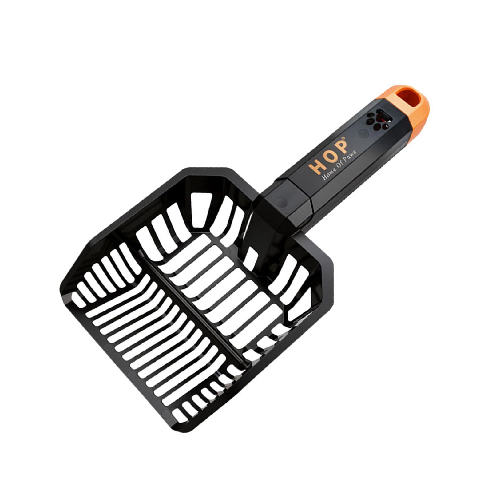 Msioytog Poop Scooper Hollowed Plastomer Pet Litter Scooper with Light Weight Ergonomic Handle for Daily Maintenance Puss Sand Spoon