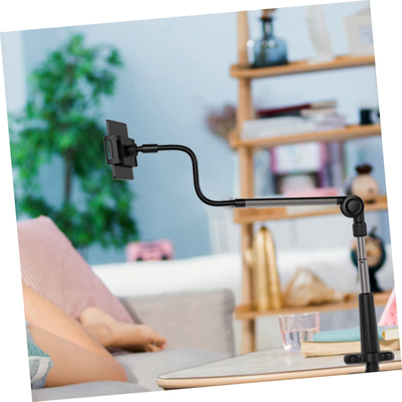 SOIMISS Soporte de Teléfono Flexible con Brazo Gooseneck para Streaming y Grabación para Dibujar y la Compatible con Móviles y Tablets