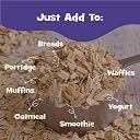 Nourish You Rolled Oats 500g | 100% Wholegrain | High Fibre & Rich in Protein | Diet Food for Weight Management | No Dust & Powder | Healthy Breakfast Cereal | Oatmeal for Overnight Oats & Porridge gallery image