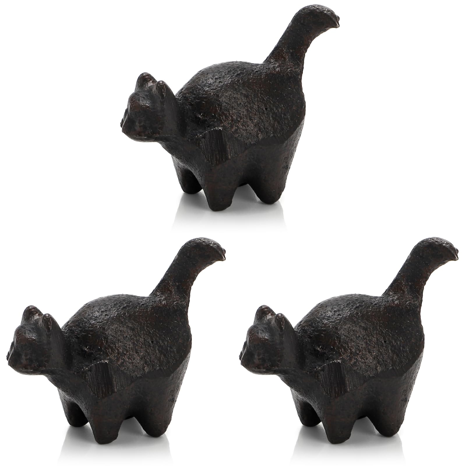 Photo 1 of Covzoe Cast Iron Cat Paperweight Set (3 Pieces, 2")