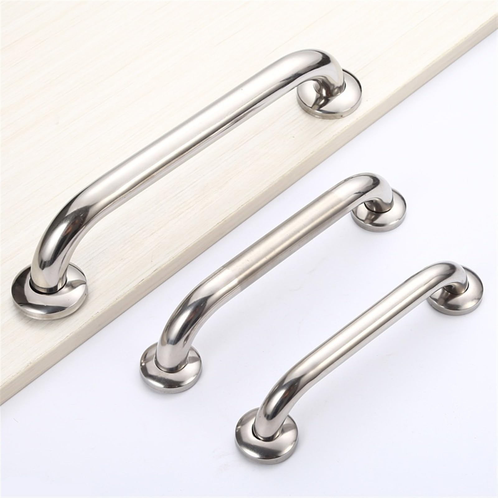Barra de Apoyo para baño, Barras de Apoyo de Acero Inoxidable de 195/230/300 mm para bañera, Inodoro, pasamanos, Soporte de Seguridad para Ducha, toallero (Barra de Apoyo de 230 mm