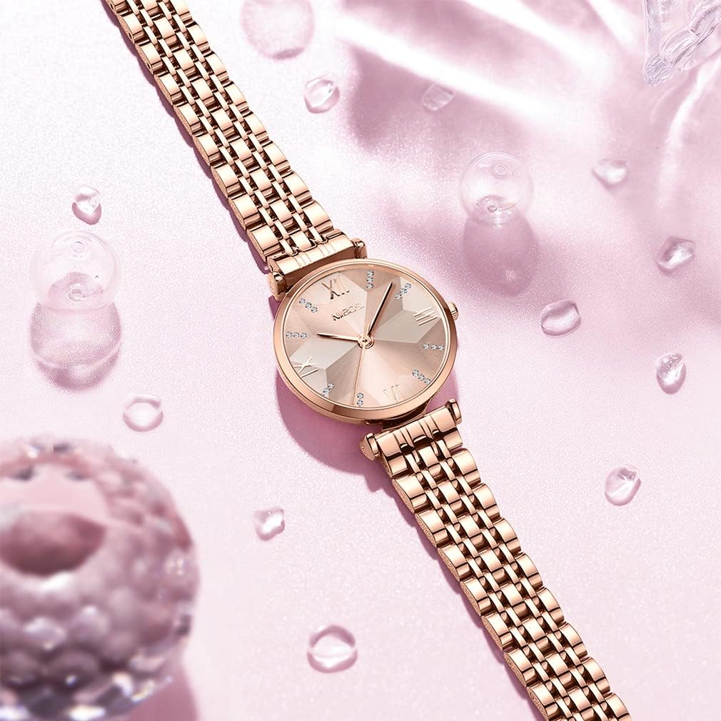 NIBOSI Women Watches Rose Gold Fashion Ladies Female Dress Luxury Simple Waterproof Stainless Girls Wife Gifts Wrist Watch - Image 5