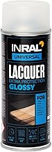 INRAL Acrylic Paint Spray - Quick Drying Glossy Clear Varnish Spray Waterproof - Ideal Spray Paint for Acrylic Painting - Heat and Scratch Resistant UV Paint for DIY Enthusiasts, Craftsmen and Artists