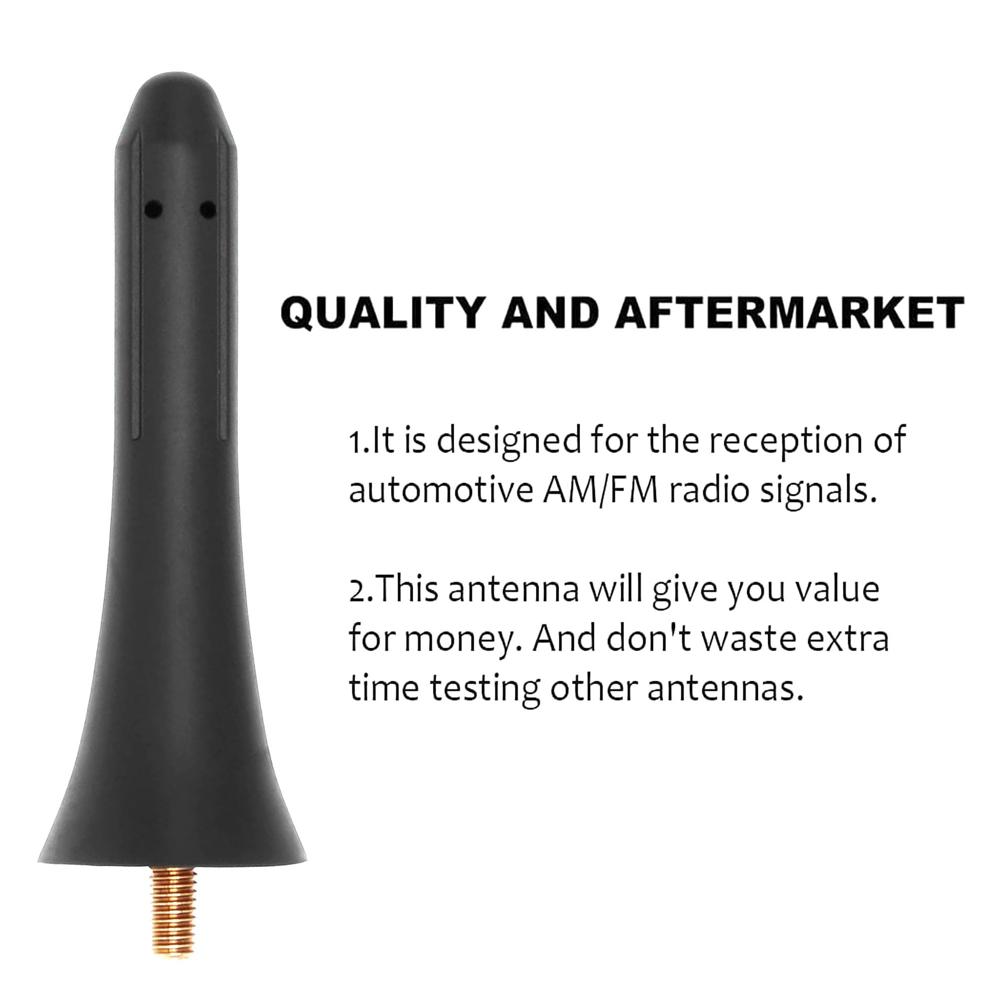 Antena De Acero Inoxidable Negra Para Ford Mustang 1979-2009 - Mástil De 32 Pulgadas Para AM/FM