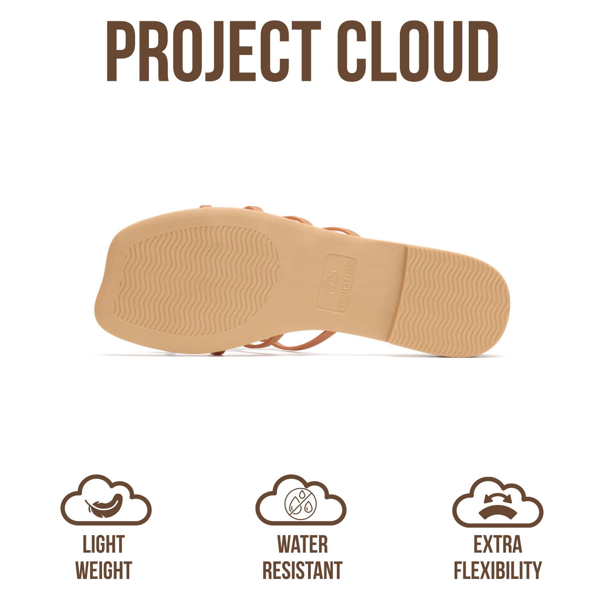 Project Cloud Womens Sandals with Memory Foam - Eco Crafted Leather Sandals for Women 2026 - Flats - Non Slip & Comfortable Sandals Women (Lisa) — view 4