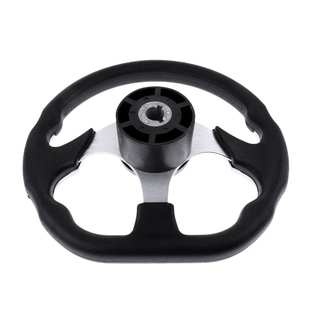 B Baosity 310mm Volante De Barco De 3 Radios Y Agarre De Espuma Suave Para Embarcaciones Marinas Yate Lancha Rápida Costilla Accesorios