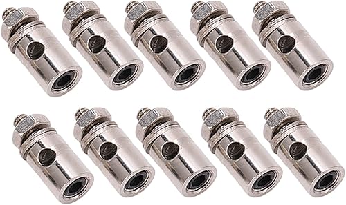 Miniatura 7 de Tapón de conexión ajustable de varilla de empuje para avión RC, 10 unidades RC 0.071 in Conector de varilla de empuje Tapones de enlace para modelo
