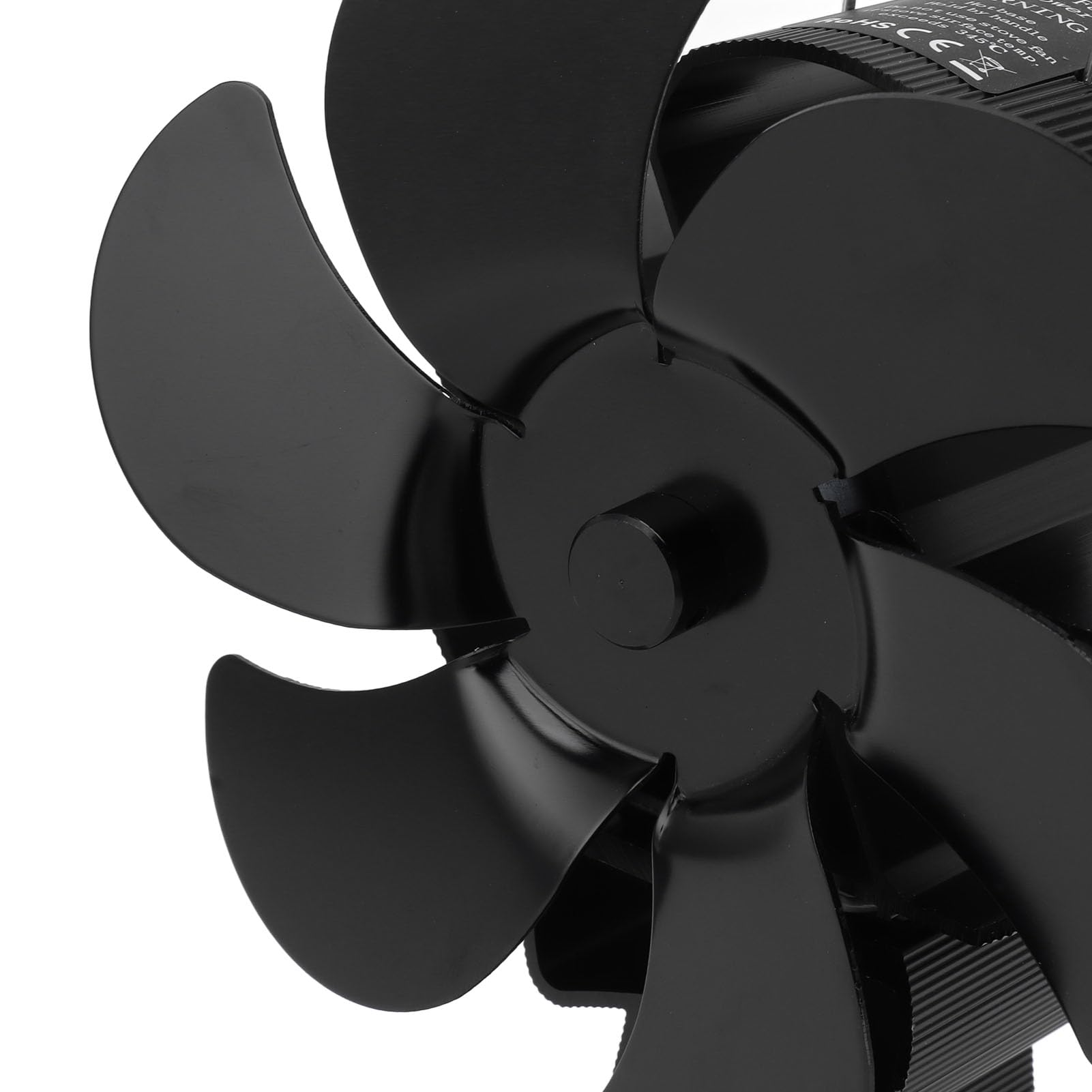 Yosoo Health Gear Ventilatore per Stufa, Ventilatore per Stufa a Legna Alimentato a Calore a 6 Pale, per Camino Termodinamico in Lega di Alluminio, Circolazione di Calore a Basso Rumore per