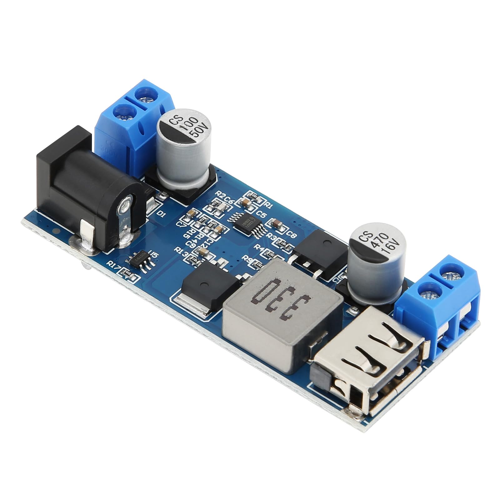 DC-DC Buck Voltage Converter Power Module AYWHP 3 stuks instelbare Step Down Module 36V 24V 12V tot 5V 2A voeding module met LED-display