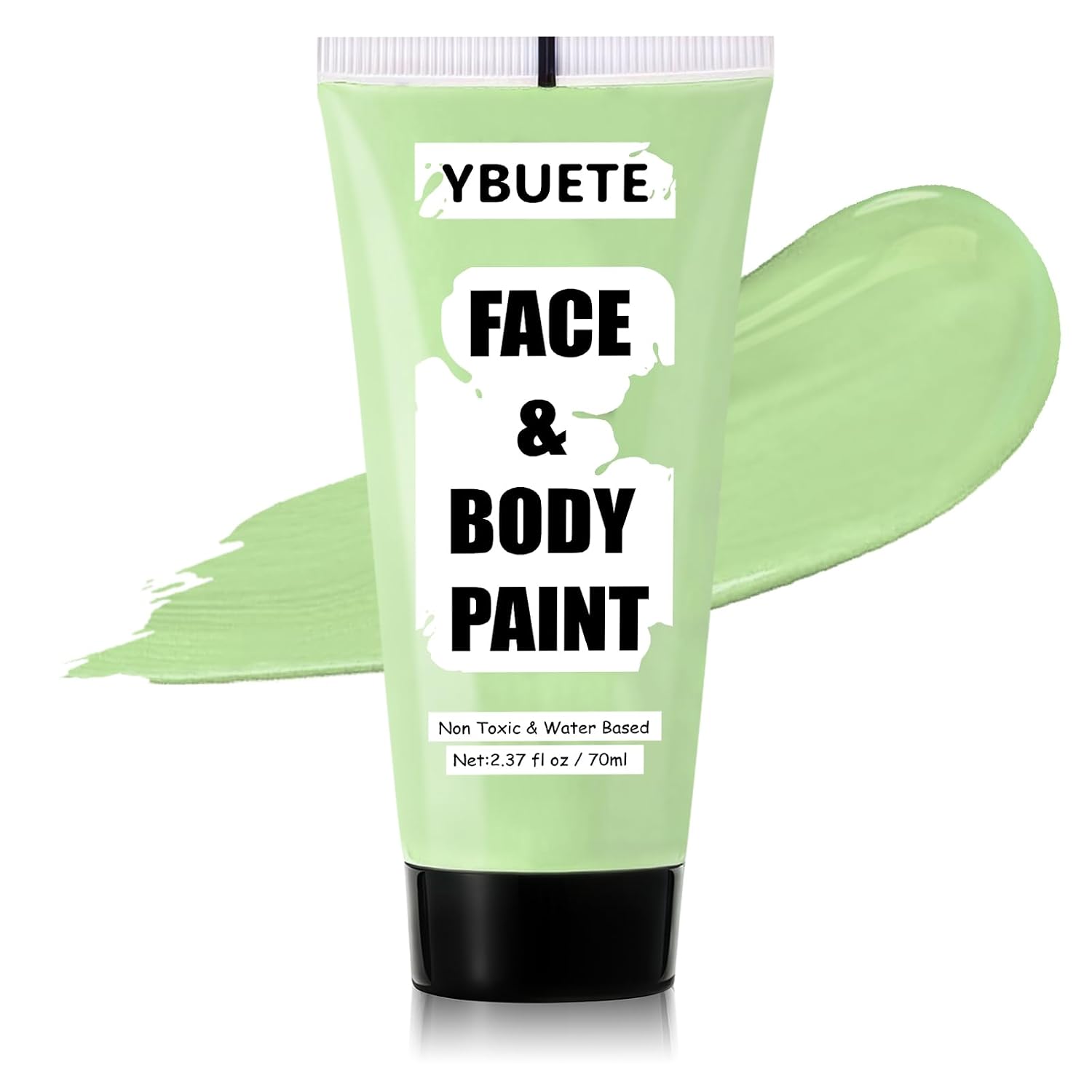 YBUETE Pastel Green Water Based Face Body Paint for Cosplay Halloween