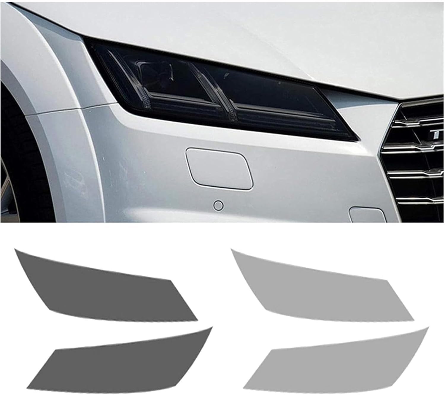 SamLng Car Front Light Film for TTS 2015-2021 Precut Headlight Protective Film Car Front Headlamp Protection Film car Lights Film Headlight Anti-Scratch Non-Yellowing Protective Film