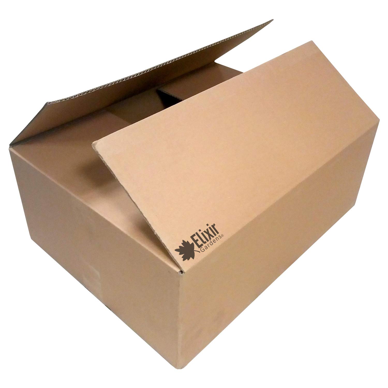 Elixir Cardboard Packing Boxes | House/Home Removal | 50cm Long | 37cm Wide | 20cm Deep (10) | 1 Roll of Tape