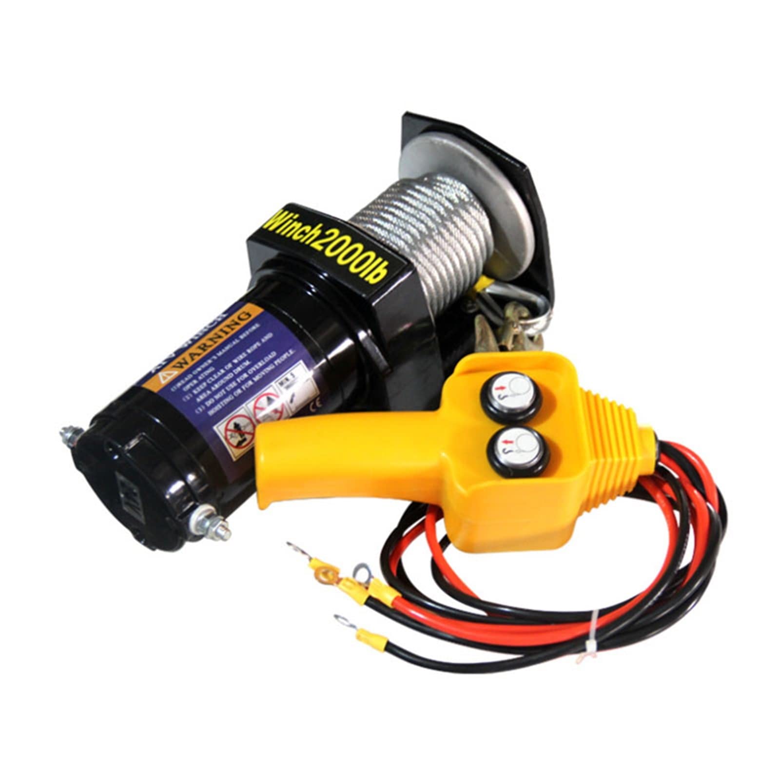 Wyciągarka Samochodowa Elektryczna 12V24V, Wyciągarka Samochodowa, Pojazd Terenowy, Elektryczna Wyciągarka, Wciągnik, 3500Lb, 12V