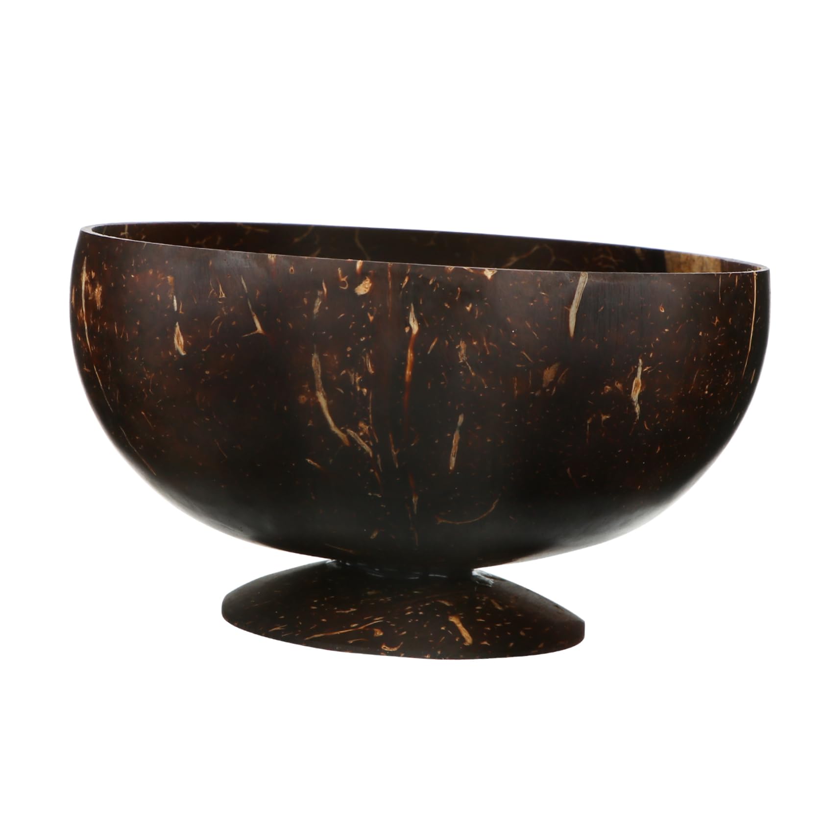 Coconut Shell Salad Bowl Lightweight Fruit Serving Bowl for Kitchen Decor Rustic Home Tableware for Salad Desserts and Snacks Assorted Color Options