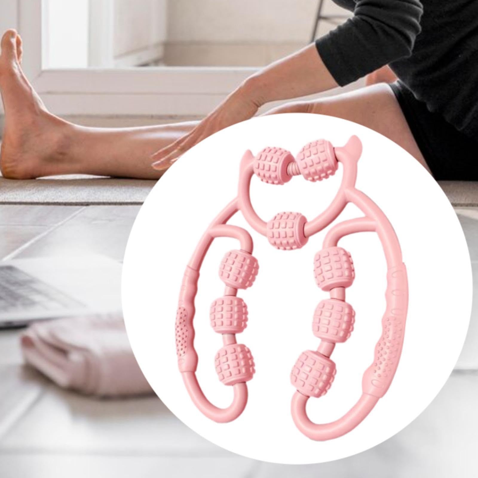1pc Massageur De Cou À Rouleau Manuelle Pour La Détente Et Les Tensions Musculaires - Portable