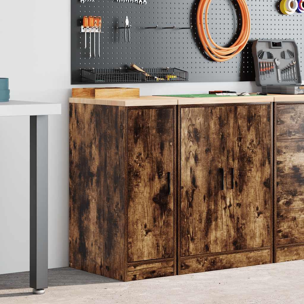 Armoire de Rangement de Garage chêne fumé 30x51x85 cm Bois pin,Entreprise & Industrie,Stockage Industriel,Armoires industrielles,18.1 kg-860557