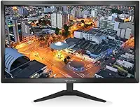 C3Tech Monitor LED 24 Polegadas MR-240 anti-reflexo, funções para reduzir luz azul, conectores de entrada HDMI e VGA, slot Kensington, montagem padrao VESA 24', Tela IPS