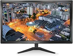 C3Tech Monitor LED 24 Polegadas MR-240 anti-reflexo, funções para reduzir luz azul, conectores de entrada HDMI e VGA, slot Kensington, montagem padrao VESA 24', Tela IPS