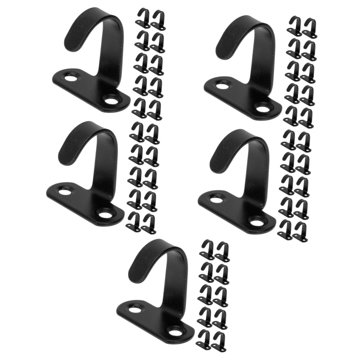 DOITOOL 5 Juegos Gancho De Techo Ganchos Resistentes Planta Gancho Ganchos Montados En La Pared Percha Montada En La Pared Colgador De Techo Acero Inoxidable Silver 14 Piezas X 5