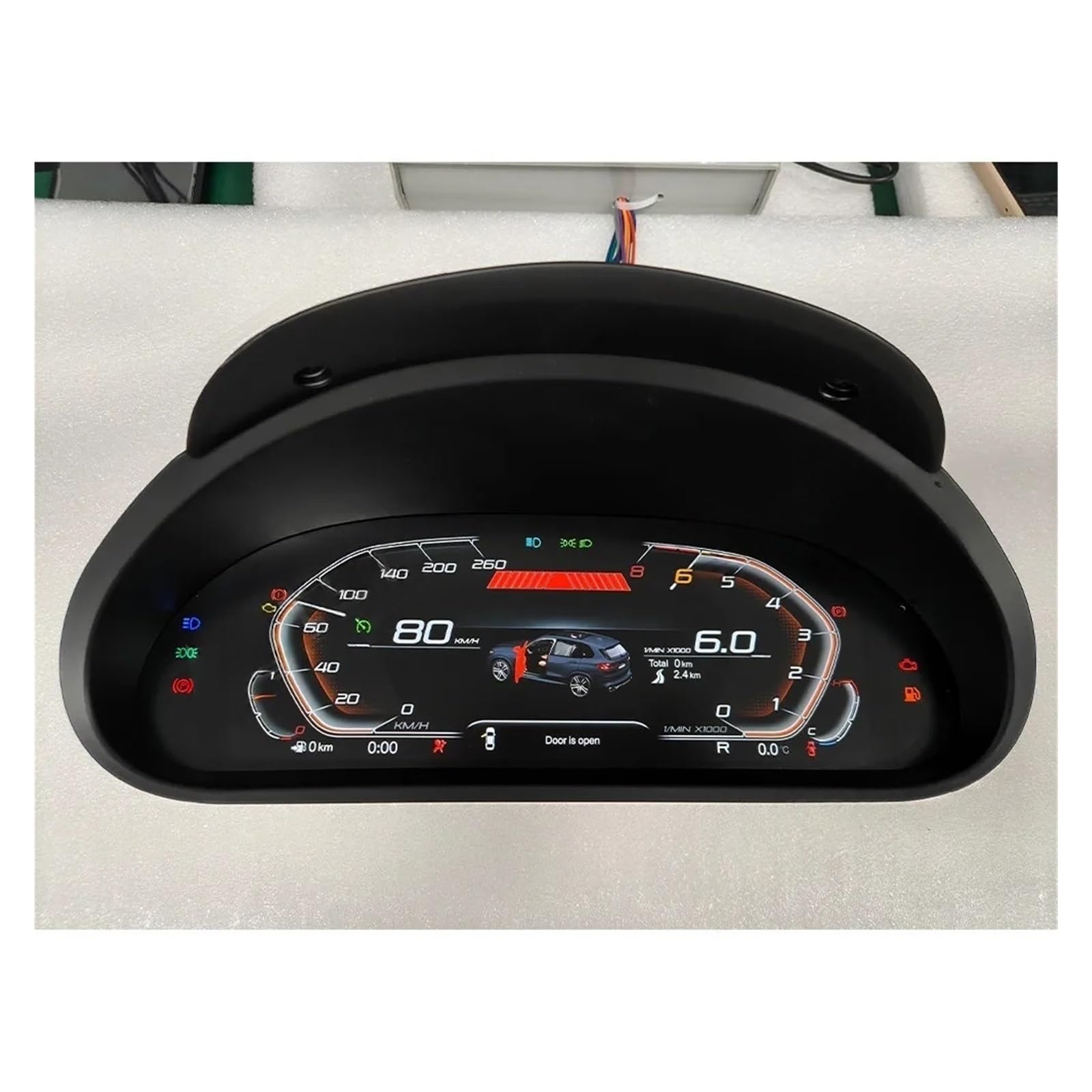 2026 12,3'' personalizzato compatibile con lo strumento LCD BMW E46,94-04, cluster digitale, tachimetro, contagiri della capsula spaziale, strumento intelligente
