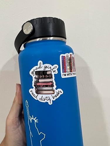 Miniatura 5 de Vinilo impermeable con texto en inglés "Good Girls Read Dirty Books", con temas de romance picante y romance oscuro, calcomanías de libro de 6