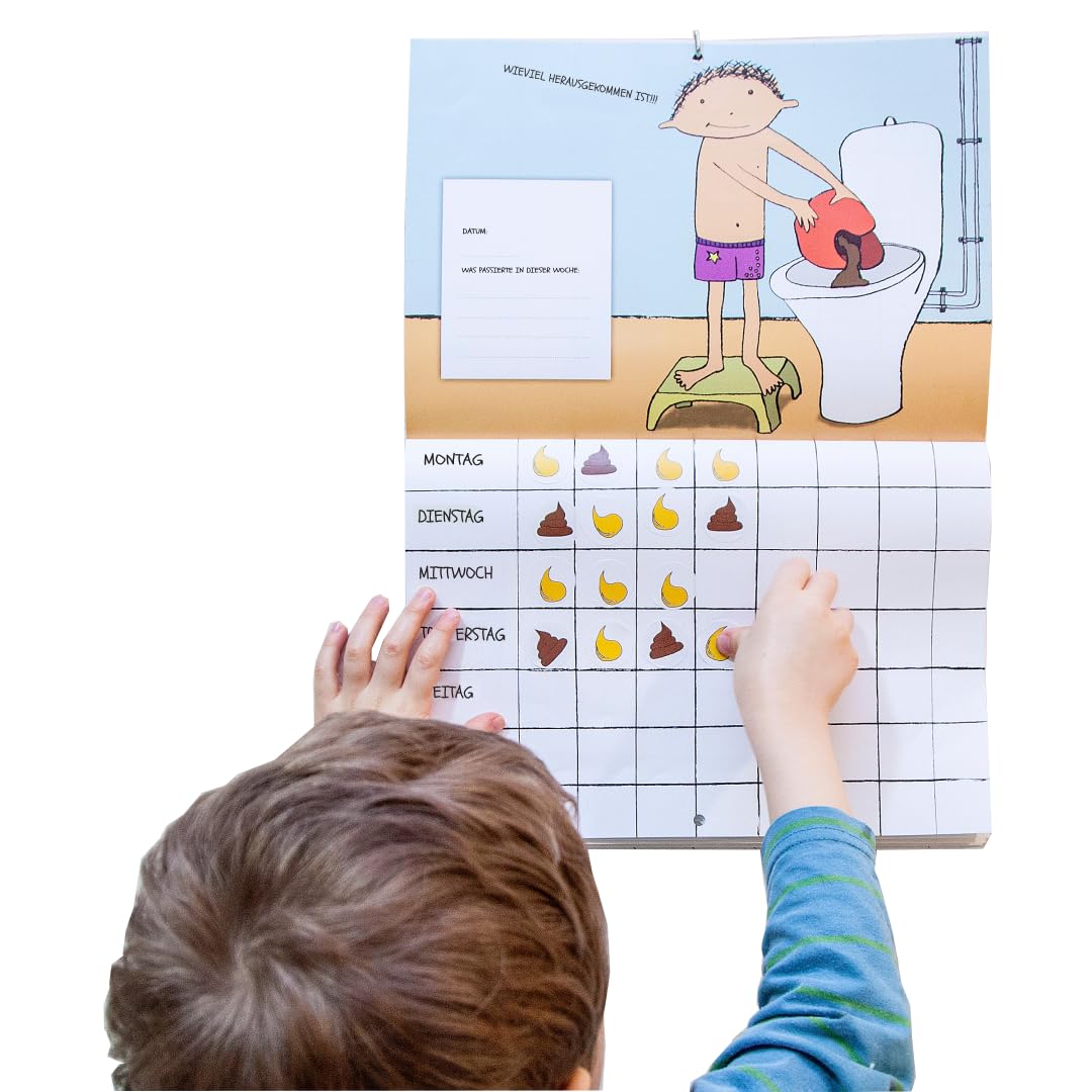 Mein Töpfchen-Kalender – Töpfchentraining leicht gemacht – motivierendes Belohnungssystem mit Stickers & Zertifikat für Kinder – Windelfrei werden ohne Stress – spielerische Toilettentraining-Hilfe